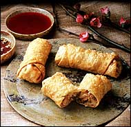 Crispy spring rolls
